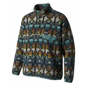 Vintage Patagonia Synchilla Snap-T Fleece Pullover Aztec Print Men's XL
